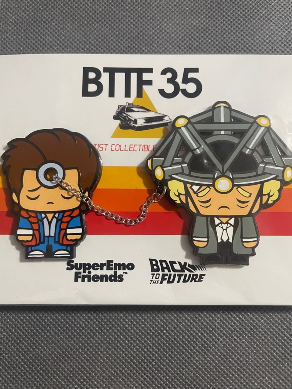 Back To The Future - Enamel Pin Set - Marty & Doc